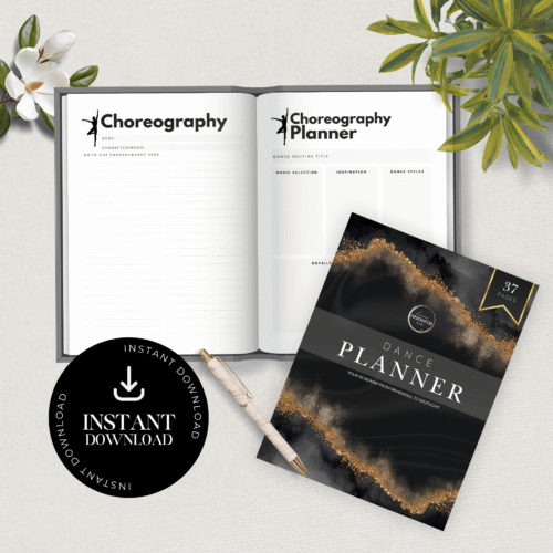 Dance Student Yearly Planner (Midnight Gold) - Image 2