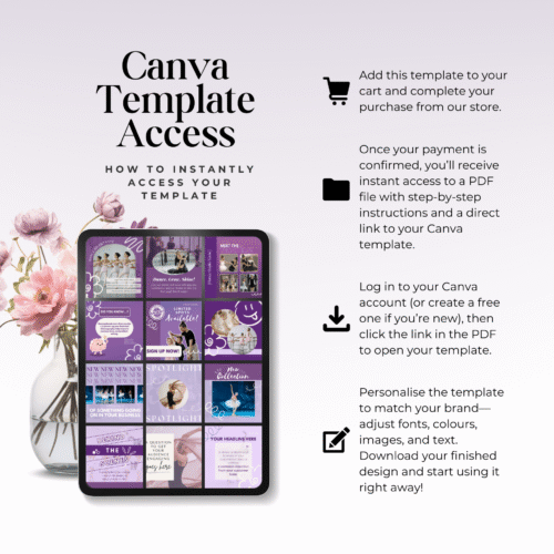 30 Dynamic Purple Dance Studio Social Media Posts - Image 3